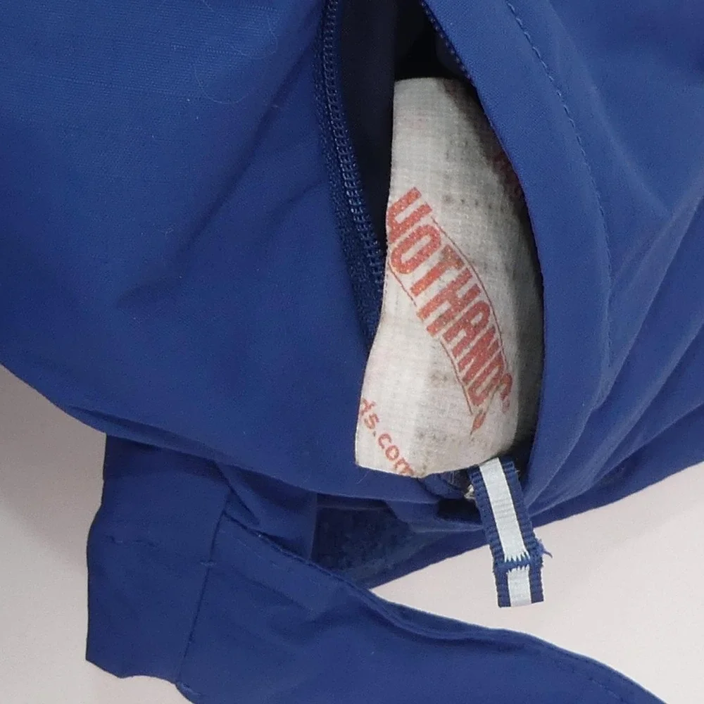 Columbia Jacket Blue Hooded Omni-Heat Insulated Full Zip Ski Parka Large 14/16